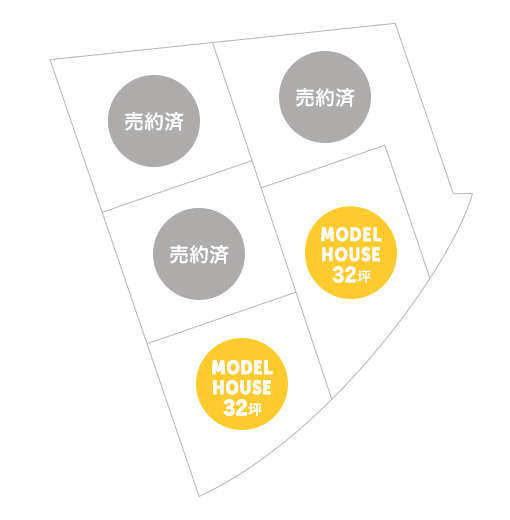 サンタタウン龍田 分譲地 区画図