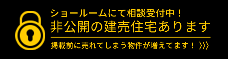 非公開の建売住宅あります