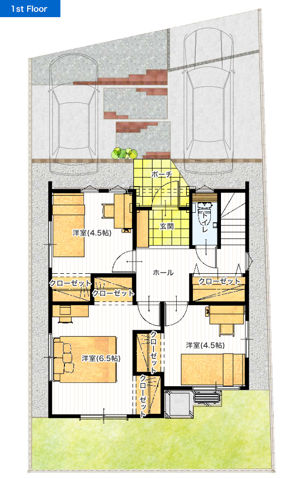 cont3-1_Obiyama25_1f（外構あり）