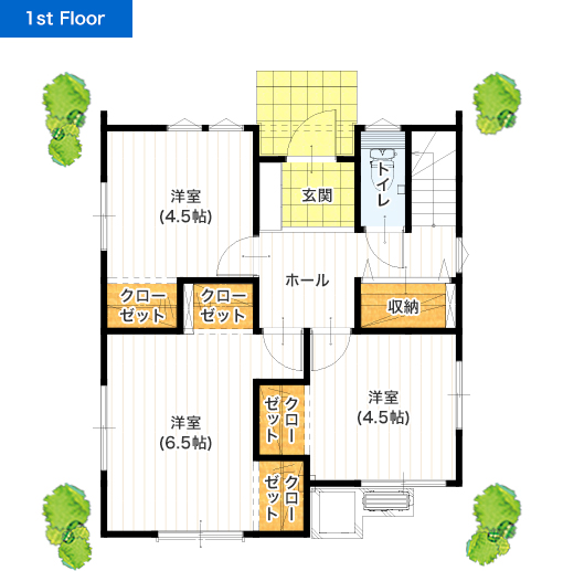 熊本市中央区出水7丁目B 建売一戸建て 1階間取り図