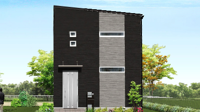 二階建て 26坪 3LDK 新築 間取りプラン パースイメージ