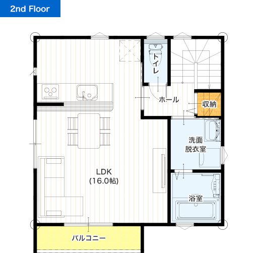 25坪 3ldk 2階リビング 新築プラン 価格と間取り 熊本のサンタ