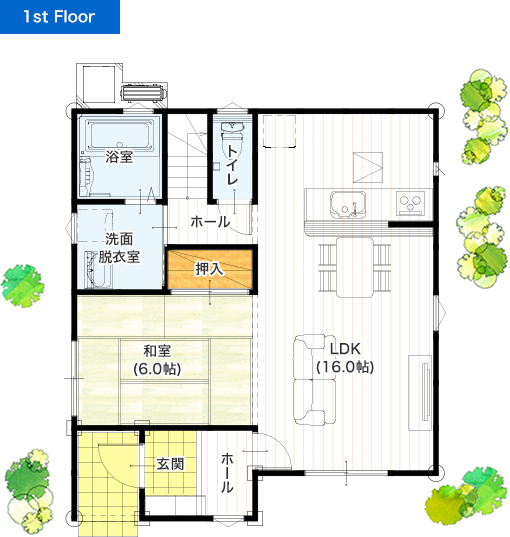 二階建て 32坪 4sldk 新築プラン 価格と間取り アイパッソの家 熊本の建売住宅メーカー サンタ不動産