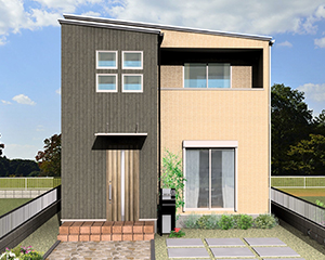 熊本市中央区帯山7丁目B 建売一戸建て 外観イメージパース