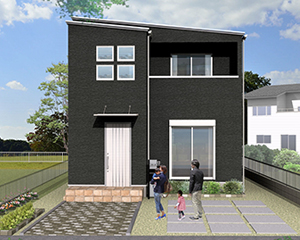 熊本市中央区帯山7丁目D 建売一戸建て 外観イメージパース