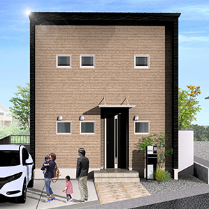 熊本市南区土河原町2期1号地 26坪 4LDK 建売住宅 外観パース