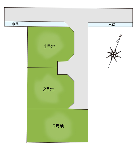 熊本市南区八分字町分譲地 区画図