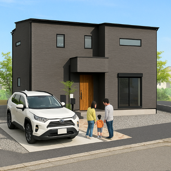 合志市須屋15期 32坪 4SSLDK 建売・一戸建ての新築物件 外観パース