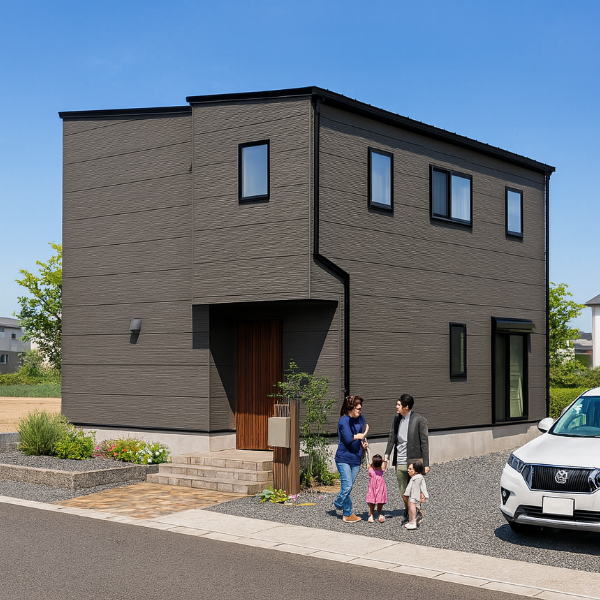 宇土市松山町3期8号地 33坪 4SSSLDK 建売・一戸建ての新築物件 外観パース