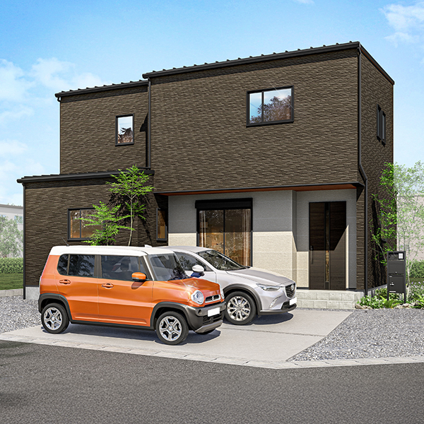 熊本市南区御幸西2丁目 34坪 4LDK 建売住宅 外観パース