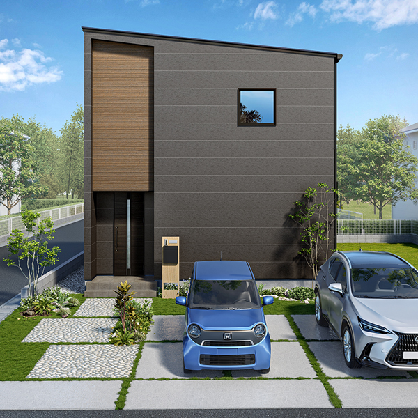 八代市永碇町 30坪 4SLDK 建売住宅 外観パース