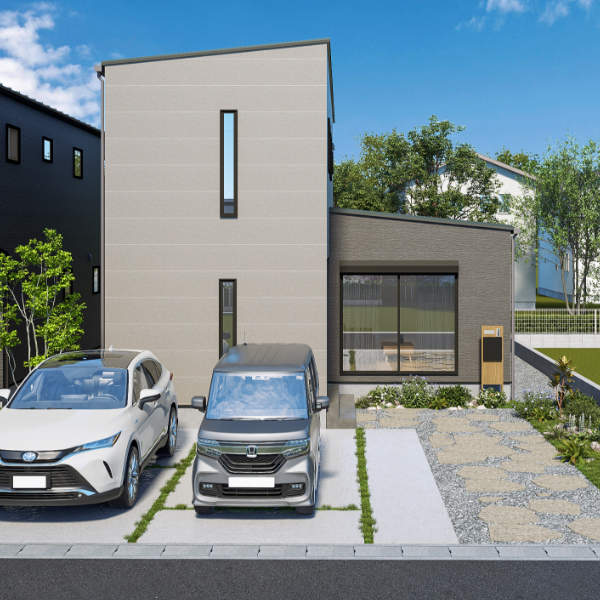 玉名市玉名4号地 32坪 4SLDK 建売住宅 外観パース