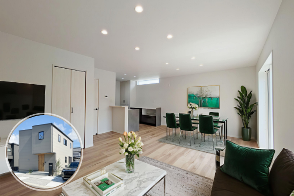 宇土市松山町3期8号地 33坪 4SSSLDK 内観(リビング・ダイニング・キッチン) ※家電・家具はイメージです