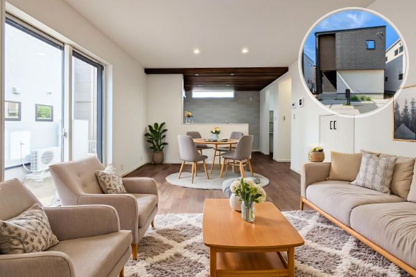 熊本市南区八幡10丁目2号地 33坪 4SLDK 内観(リビング・ダイニング・キッチン) ※家電・家具はイメージです