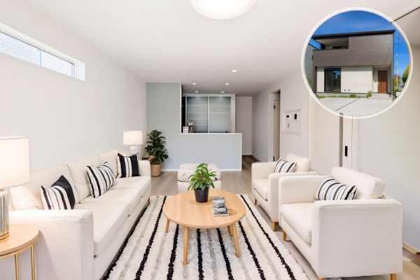 熊本市南区八幡10丁目4号地 31坪 3SSSLDK 内観(リビング・ダイニング・キッチン) ※家電・家具はイメージです