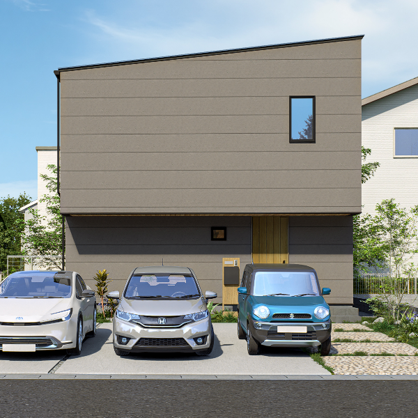 熊本市南区護藤町5号地 32坪 4SSLDK 建売住宅 外観パース