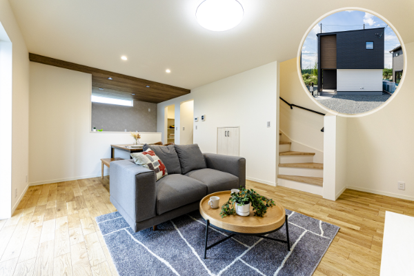 合志市豊岡11号地 33坪 4SLDK 内観（リビング・ダイニング・キッチン） ※家電・家具はイメージです