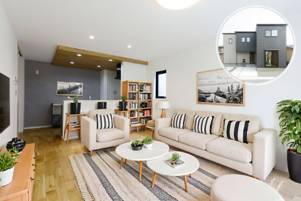 熊本市北区植木町舞尾 31坪 4SSLDK 内観（リビング・ダイニング・キッチン） ※家電・家具はイメージです