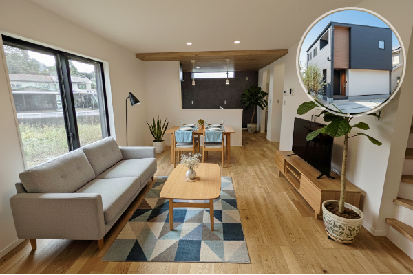 上益城郡益城町砥川5期3号地 33坪 4SLDK 内観（リビング・ダイニング・キッチン） ※家電・家具はイメージです